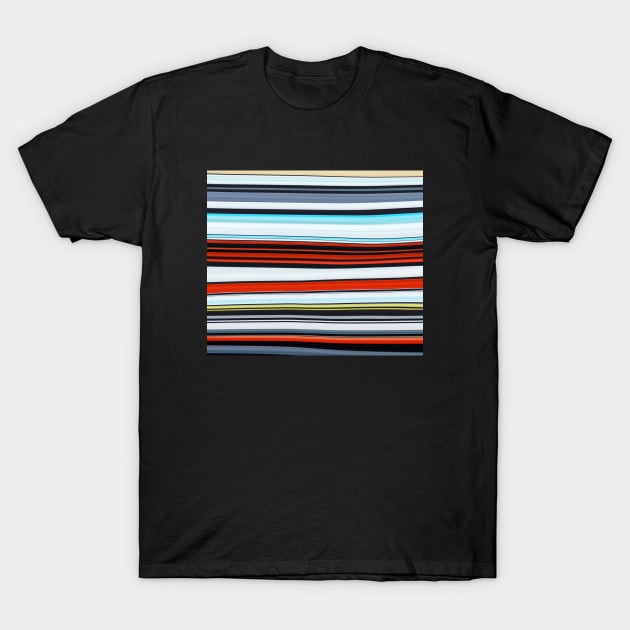 color gradient Marble Waves effect T-Shirt by Dolta